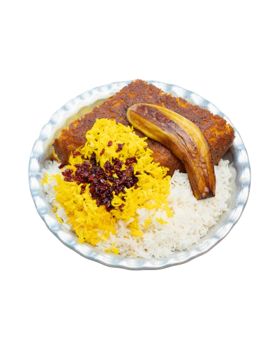 تهچین مرغ و بادمجون (سینه) — دسپخت مامان شاهرود