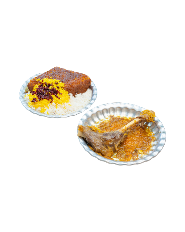 تهچین مرغ و بادمجون با ماهیچه گوسفندی — ایرانی — دسپخت مامان شاهرود